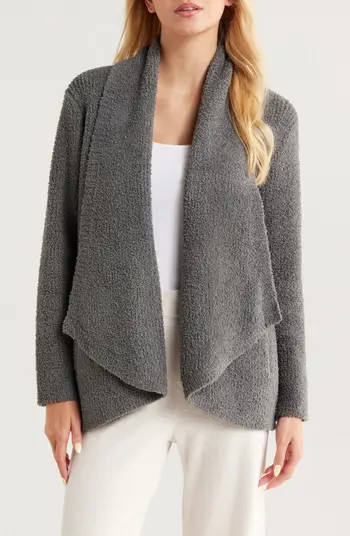 Cozy Chic® Shawl Collar Rib Cardigan | Nordstrom