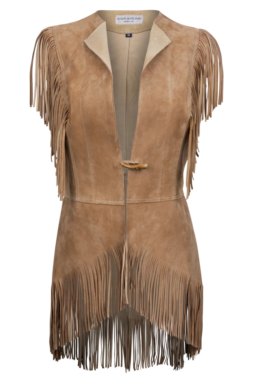 Juan Antonio Western Suede Fringe Vest | Pinto Ranch | Pinto Ranch