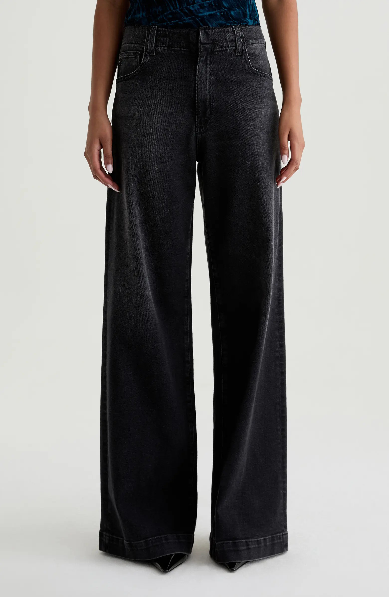 AG Deven Ultra High Waist Wide Leg Jeans | Nordstrom | Nordstrom