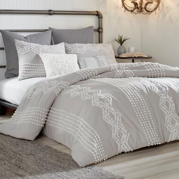 Wick, Somerset Cut Geometric Single Duvet Cover | Wayfair North America