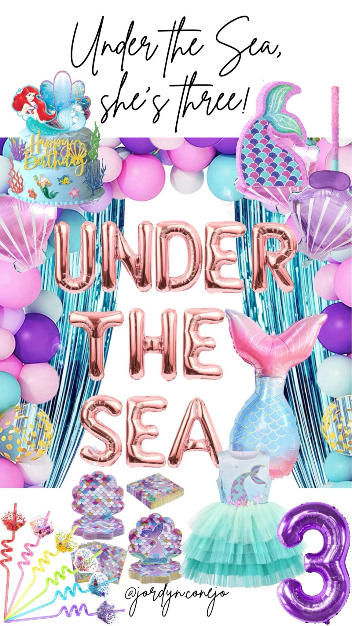 Under the sea- 3rd birthday theme- toddler girl birthday- birthday theme- ariel- little mermaid birthday- pinata- mermaid dress- disney princess- balloon arch- little girl birthday- three year old- birthday idea- summer birthday-mermaid birthday
#mermaid #birthdayparty #birthday #ariel

#LTKstyletip #LTKparties #LTKkids