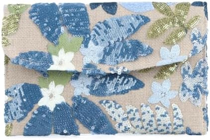 Oweisong Beaded Clutch Purse for Women Embroidered Evening Handbag Formal | Sequin Bead, Floral P... | Amazon (US)