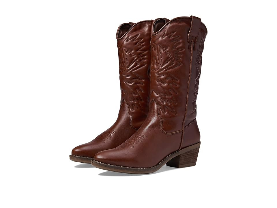 Steve Madden Hayward Western Boot (Brown Leather) Women's Shoes | Zappos
