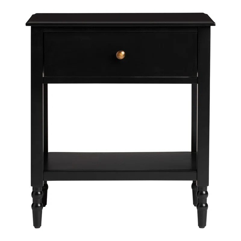 Angeletta One Drawer Solid Wood Nightstand | Wayfair North America