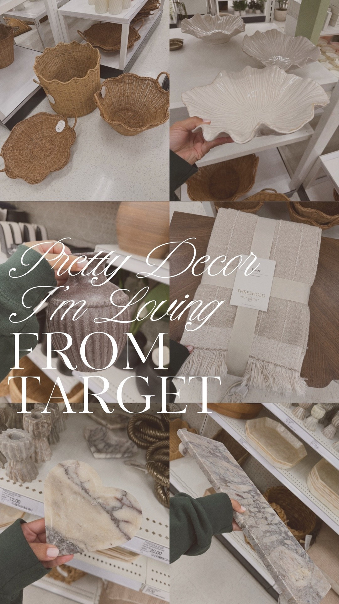 New target finds im loving 🤍 spotted these in store & they caught my eye 👀 

#target #homedecor #home #marble #vase #throw #homedecor #studiomcgee #riser #tray #homerefresh

#LTKFindsUnder50 #LTKFindsUnder100 #LTKHome
