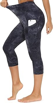 Dragon Fit High Waist Yoga Leggings with 3 Pockets,Tummy Control Workout Running 4 Way Stretch Yo... | Amazon (US)