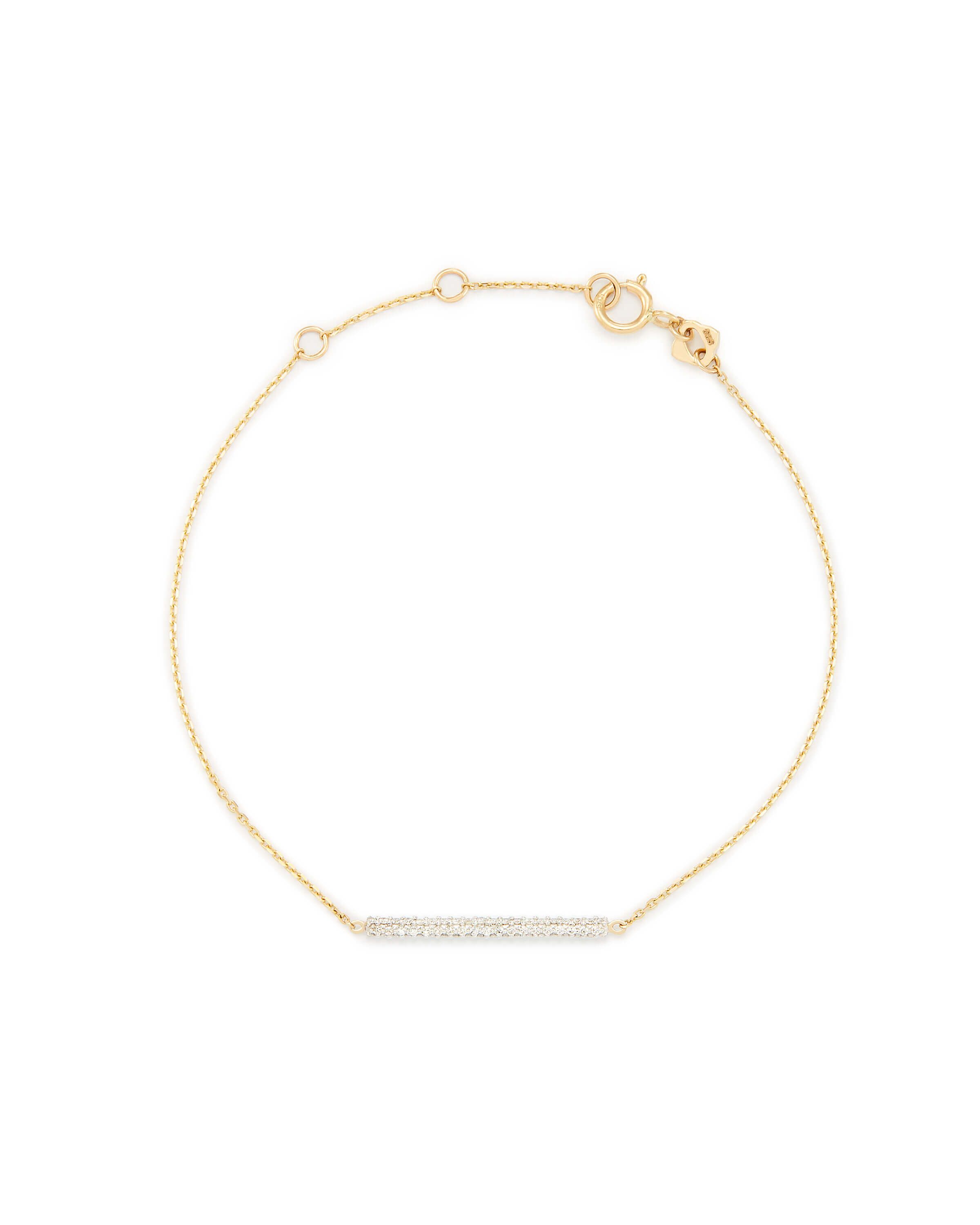 Silas 14k White Gold Necklace in White Diamond | Kendra Scott