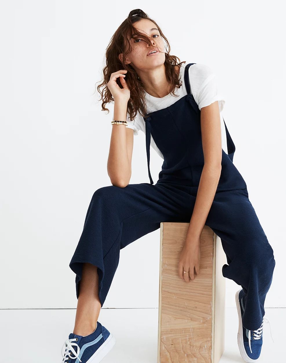 Texture & Thread Tie-Strap Overalls | Madewell