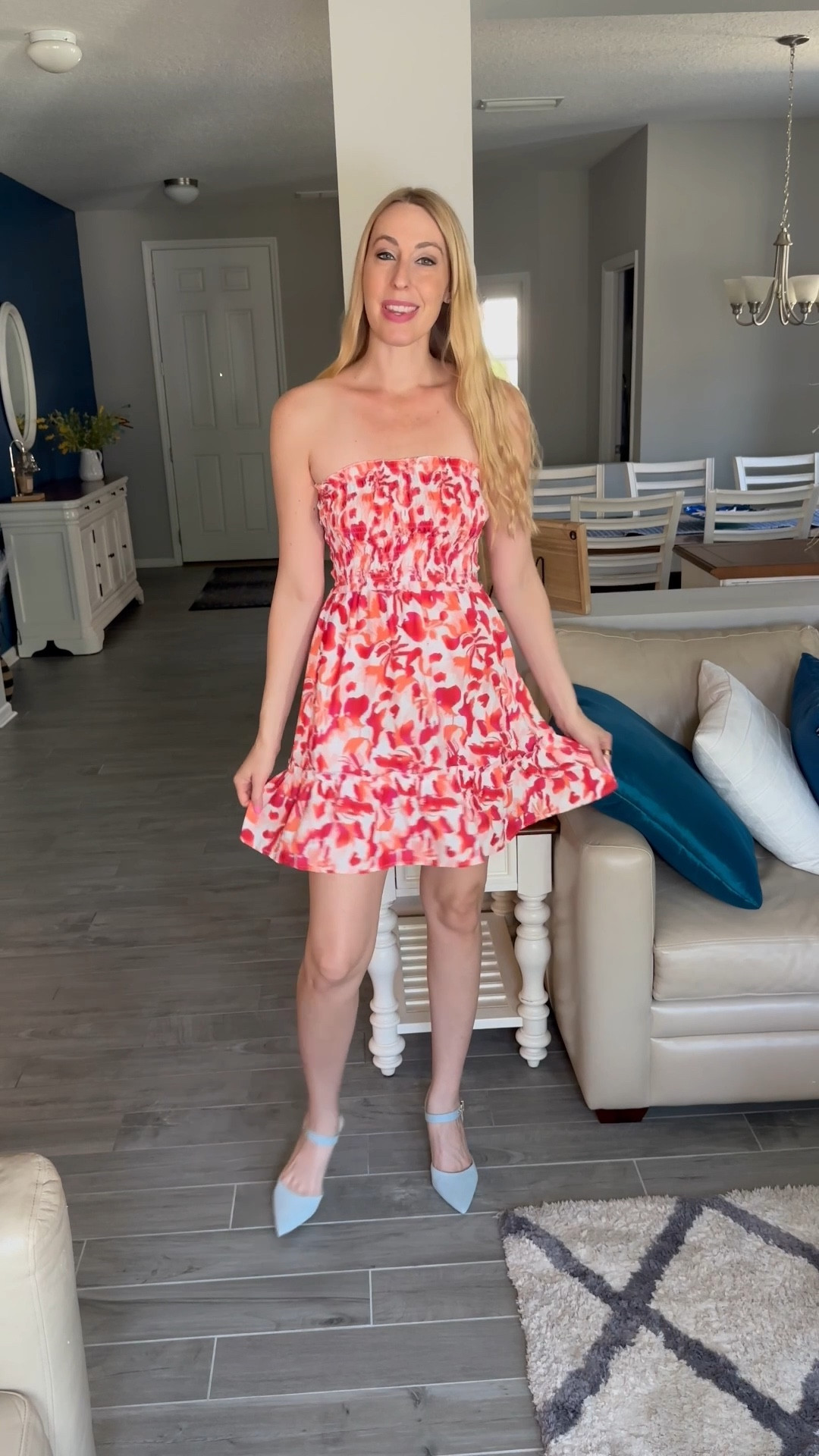 Strapless summer dress
❤️ i love the style of this dress, the top is super stretchy
❤️it is a great fit and very comfortable 
❤️ I am wearing size small, fits true to size, I am 5’10”

#LTKFindsUnder50 #LTKStyleTip #LTKWatchNow