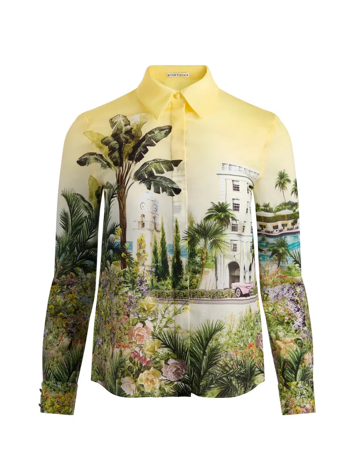 WILLA SILK BLOUSE | Alice + Olivia