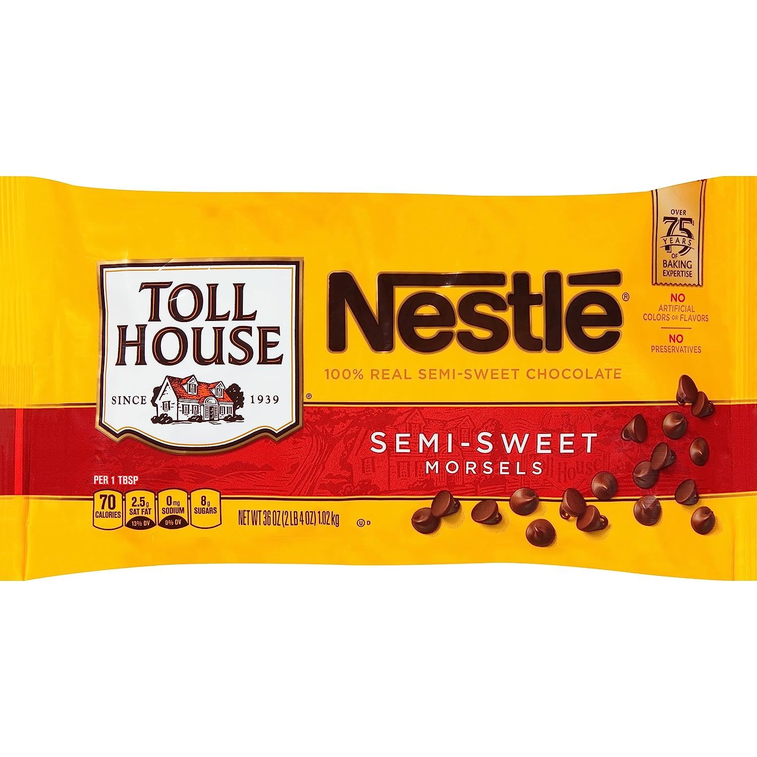 Nestle Toll House Morsels, Semi Sweet, 36 Ounce (Pack of 8) | Amazon (US)