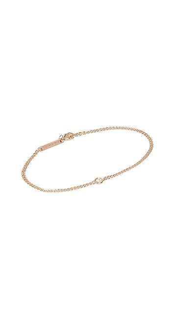 14k Gold Curb Chain Bracelet | Shopbop