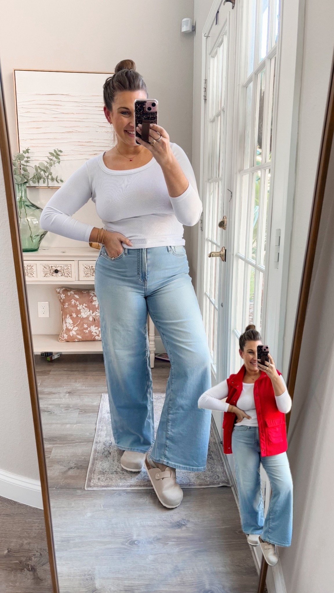 Gap is having a great sale on their jeans for all! So many cute pairs to choose from- these are the “sweatpants” high rise jeans 

TTS- 29/8

#LTKSaleAlert #LTKMidsize #LTKootd