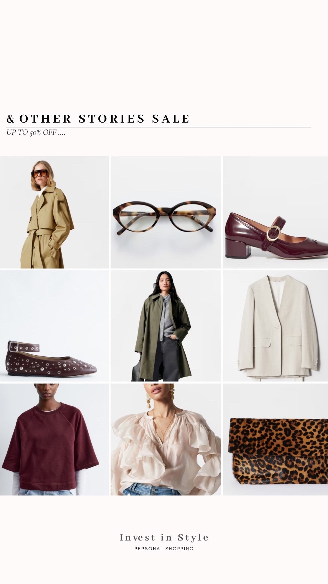 Up to 50% off in the & Other Stories SALE … 
Some good out of season pieces too if you have any travel booked. 



#LTKuk #LTKautumn #LTKsale