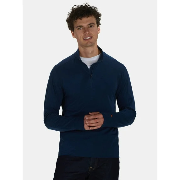 Ozark Trail Men's and Big Men's Quarter-Zip Pullover with Long Sleeves, Sizes S-3XL | Walmart (US)