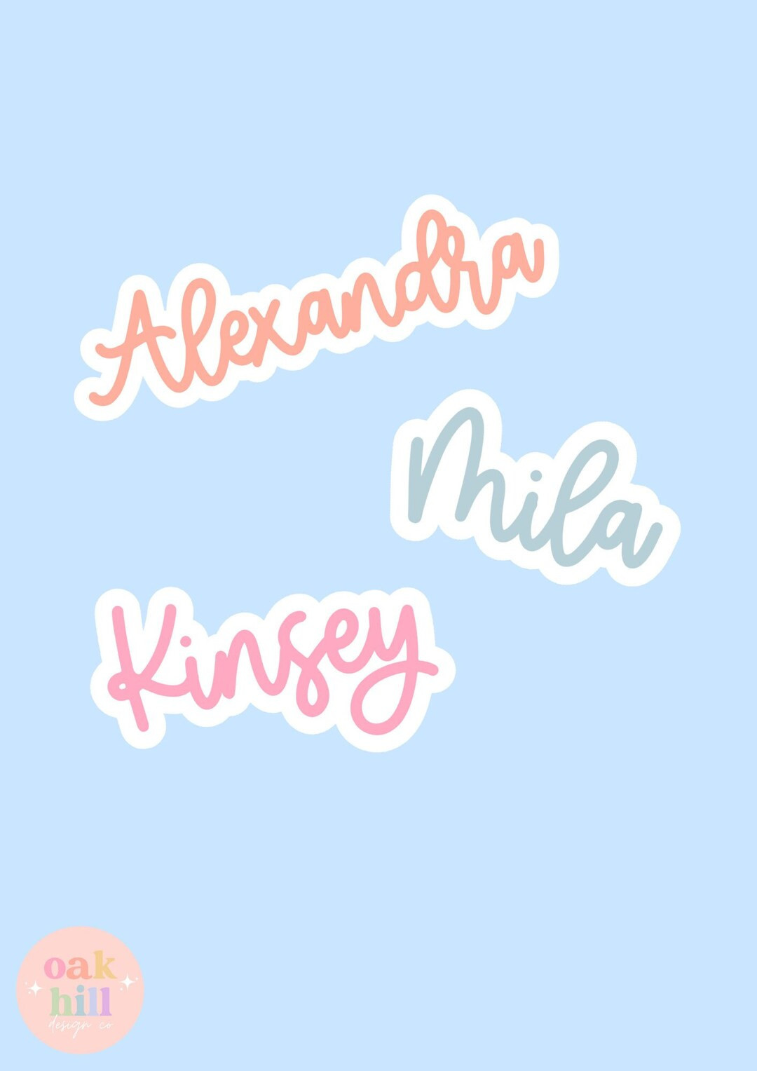 Personalized Name Sticker | Custom Name Sticker | Handlettered Name Sticker | Water Bottle Sticke... | Etsy (US)