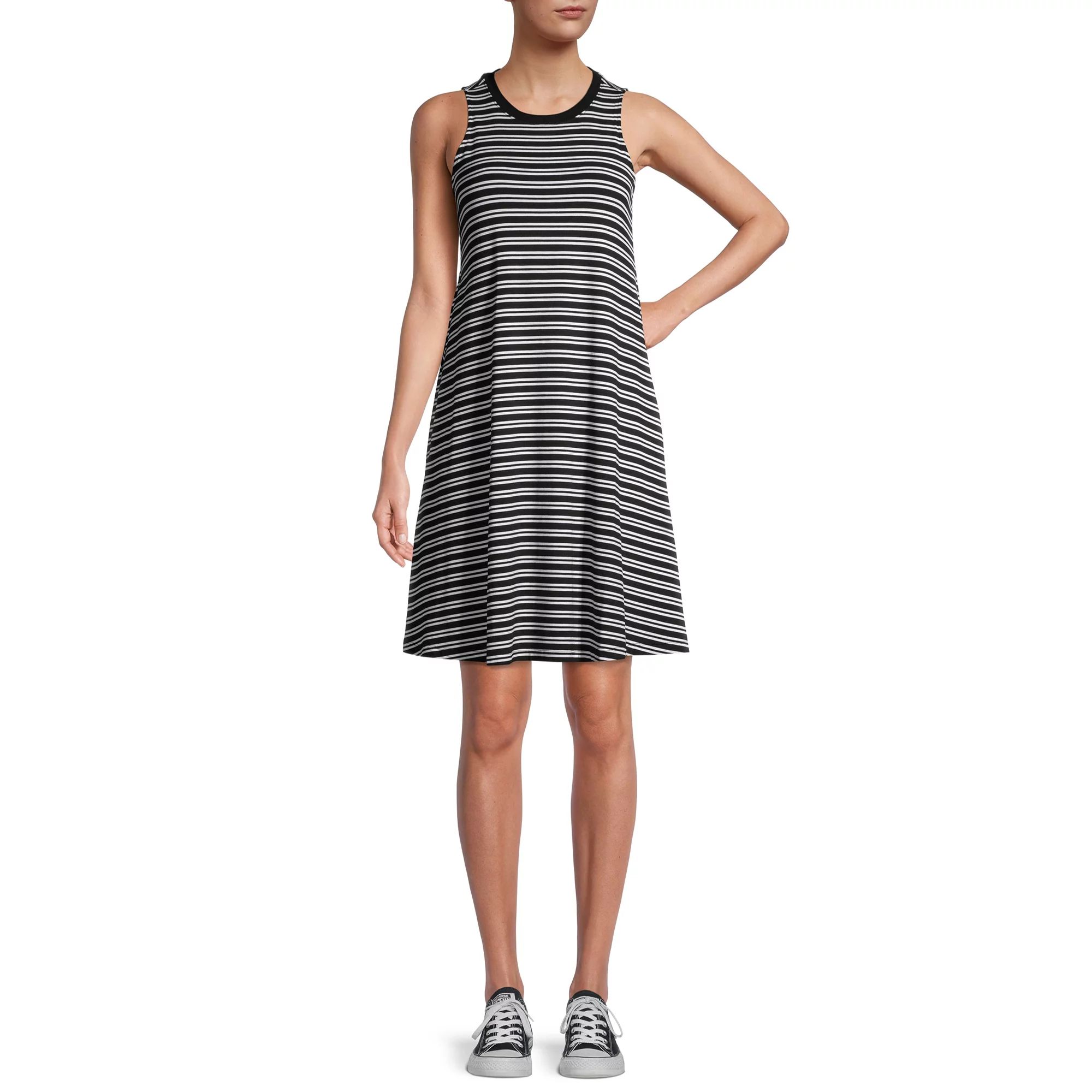 Time and Tru Women's Sleeveless Knit Dress | Walmart (US)