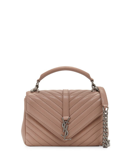 Monogram Medium College Shoulder Bag, Blush | Neiman Marcus