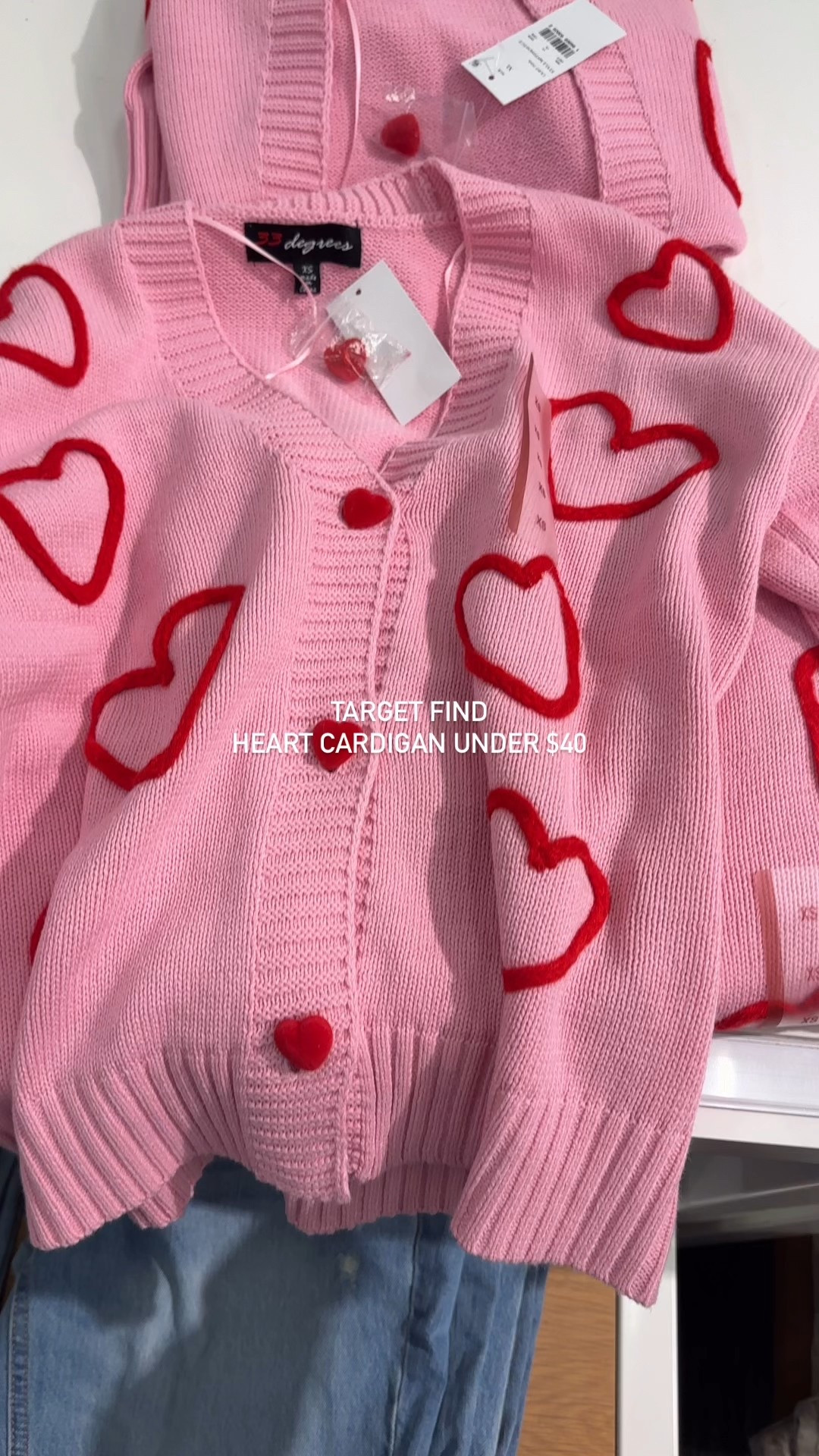 Target find heart pink and red sweater cardigan with heart buttons | valentines outfit inspo | vday fit idea | holiday valentine top | under $40

#LTKootd #LTKmomlife #LTKFindsUnder50
