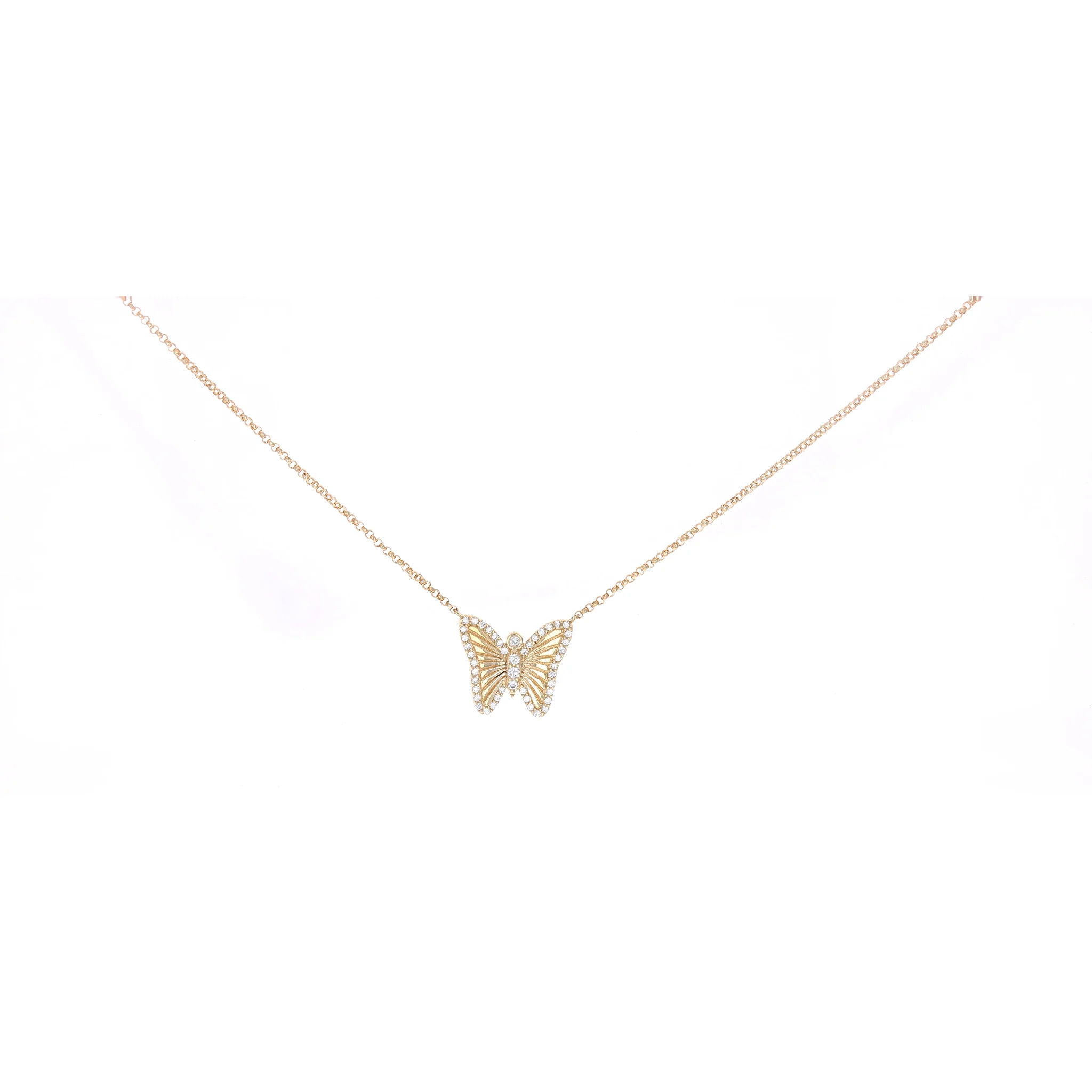 Gold Butterfly Necklace | Bella Madre