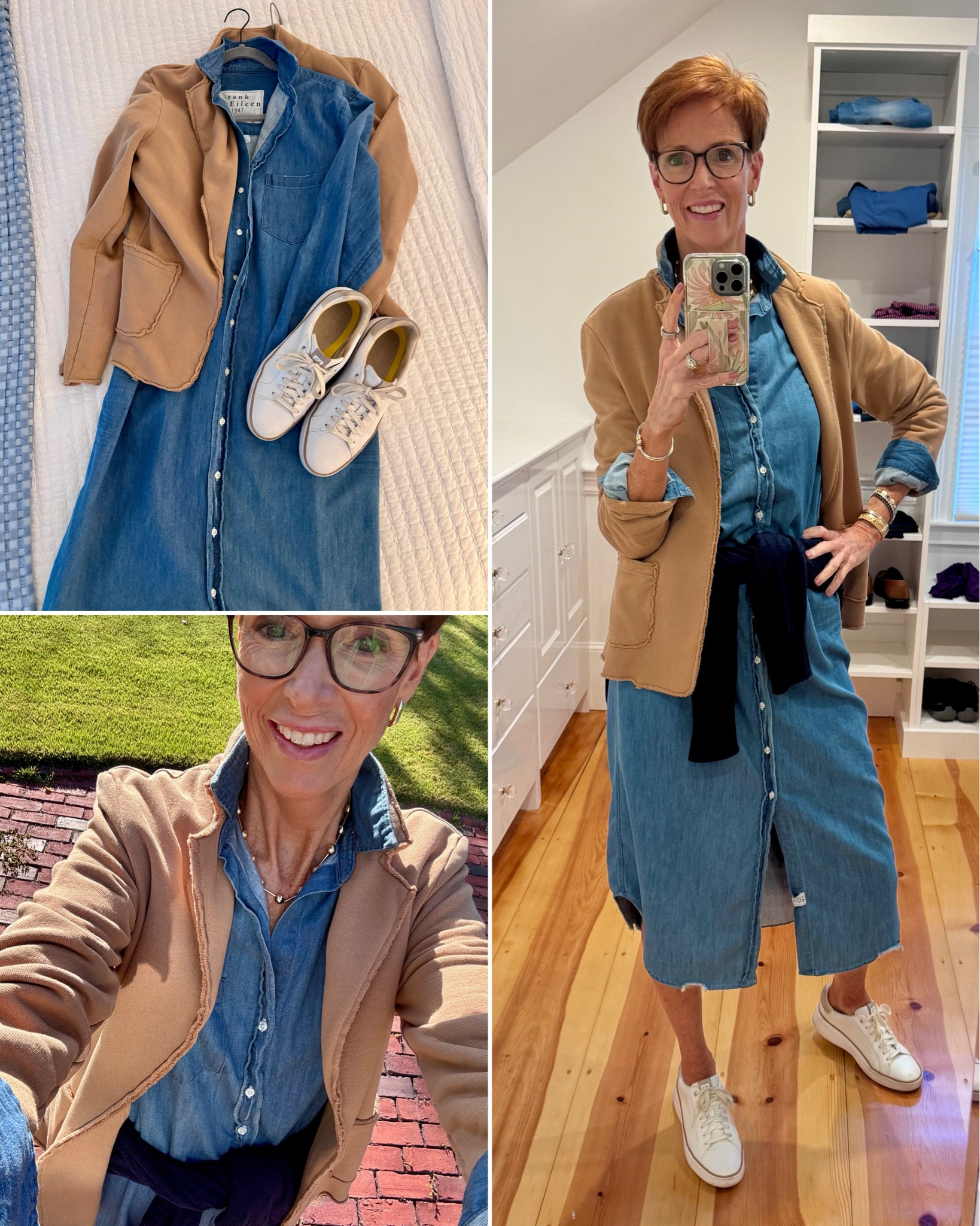 So tell me: would you like more posts like this?
5 outfits for a long weekend on Cape Cod—and for once, I actually wore everything I packed.

Want the links sent to you? Comment CAPE and I’ll DM them!

At 56 and 6'1", I've become much less interested in packing more and much more interested in packing pieces that can do more. For a recent fall weekend on the Cape, that meant comfortable layers, denim, cashmere, a few great sweaters and jackets, and shoes I could actually spend the day walking in.

I've been coming to Cape Cod for most of my life, so this is very much how I really dress when I'm here: casual enough for coffee and a walk by the water, layered for changing coastal temperatures, but still pulled together enough to head out for lunch or dinner.
And I'm trying something a little different here. I'd love to start sharing more of my travels through the lens of personal style—what I pack, what I actually wear, the places we go, and a few of the things that make traveling easier.

Save this one if you have a fall weekend trip coming up, send it to your favorite travel partner, and tell me in the comments: Are you a carry-on-only packer or a “but what if I need it?” packer?

#CapeCodStyle #TravelOutfits #StyleOver50