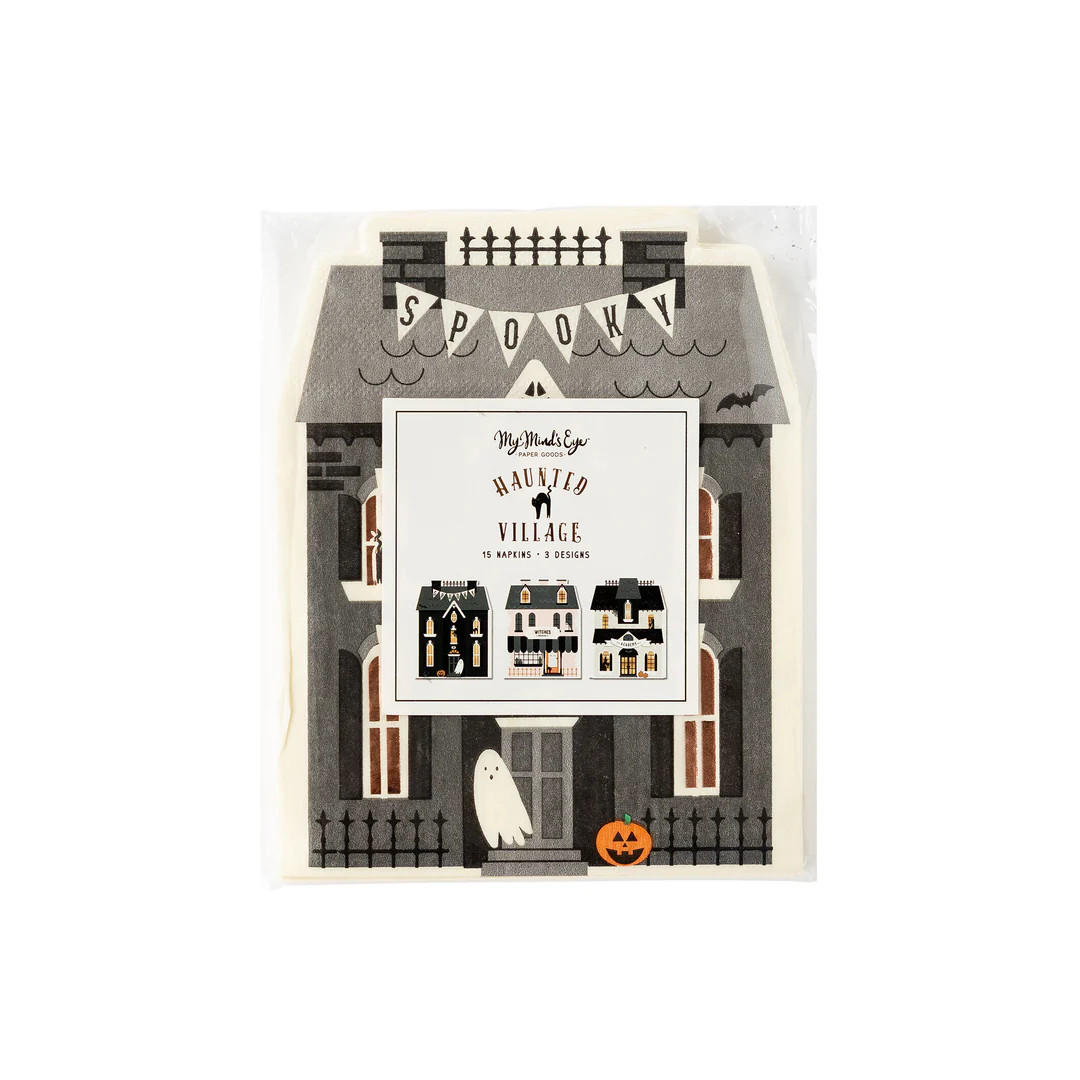 Haunted House Shaped Papaer Napkin Set | My Mind's Eye