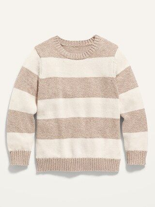 Striped Crew-Neck Pullover Sweater for Toddler Boys | Old Navy (US)