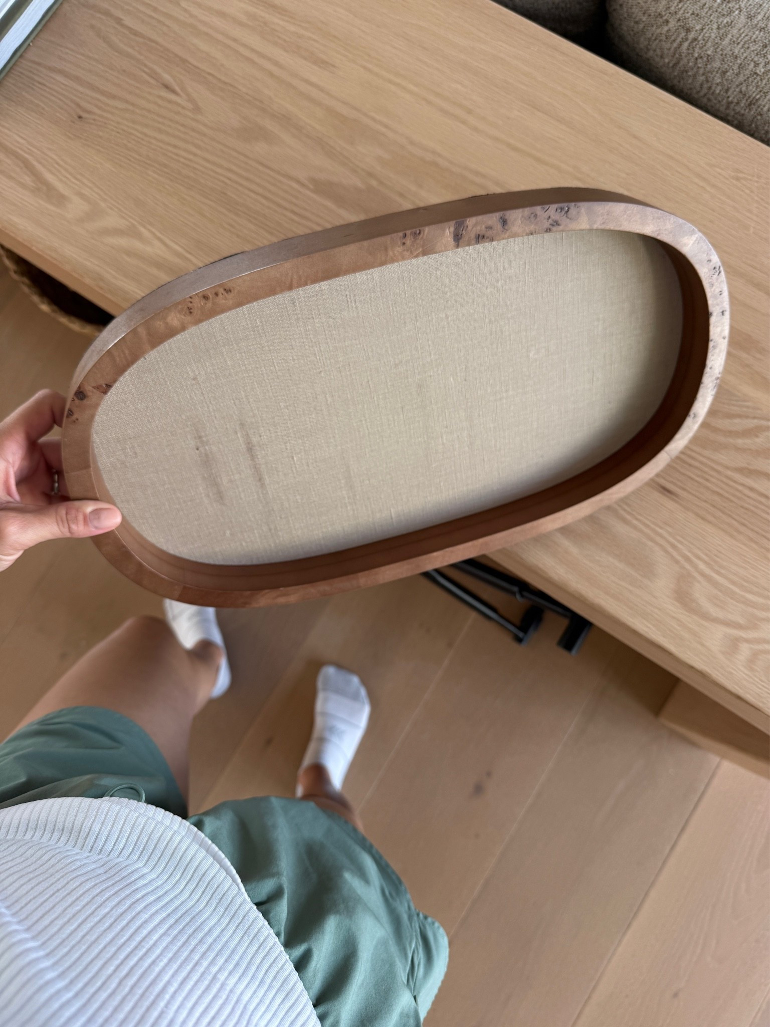 Burlwood tray from the new studio McGee collection!
