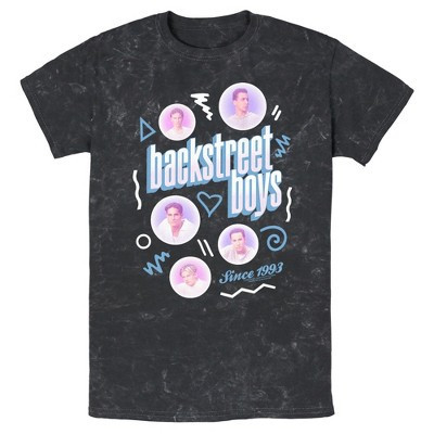 Men's Backstreet Boys Bubble Icons Doodle  T-Shirt - Black - 2X Large | Target
