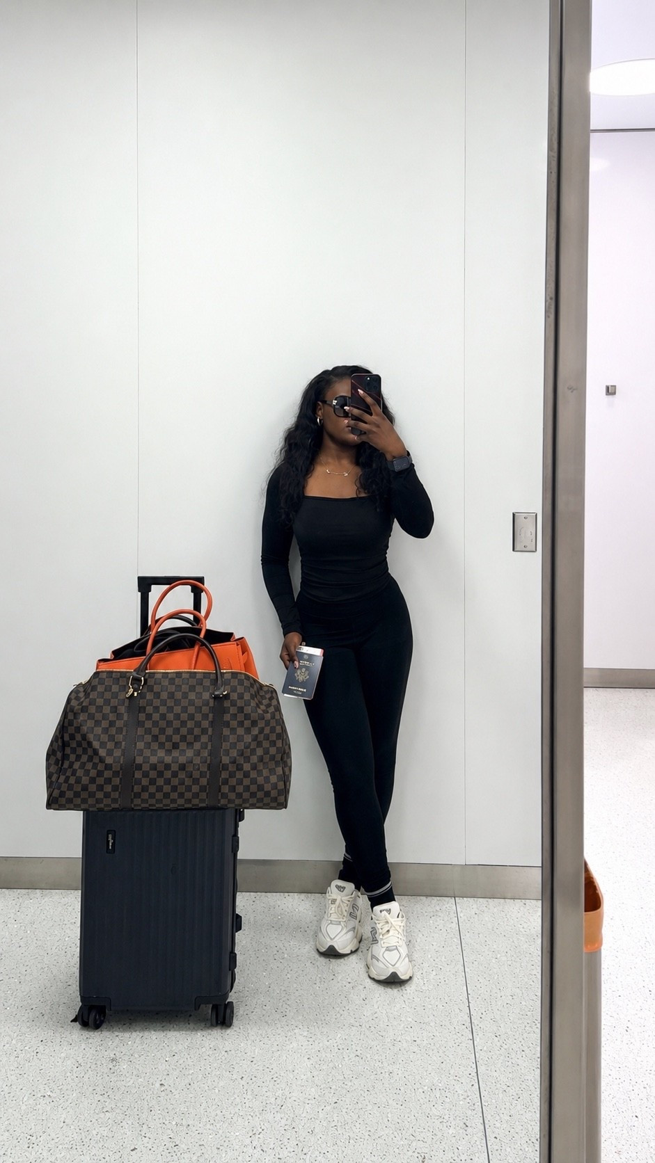 Airport days call for outfits that are both comfortable and cute. ✈️🖤

This all-black look was easy to wear, travel-friendly, and one of my favorite outfits for a long day of flying.

#LTKgrwm #LTKootd #LTKTravel