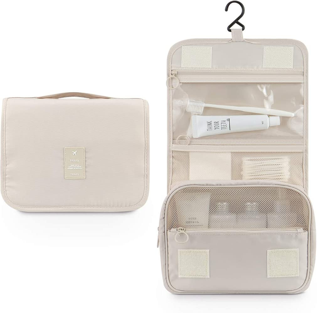 Hanging Toiletry Bag - Large Cosmetic Makeup Travel Organizer for Men & Women with Sturdy Hook | Amazon (US)