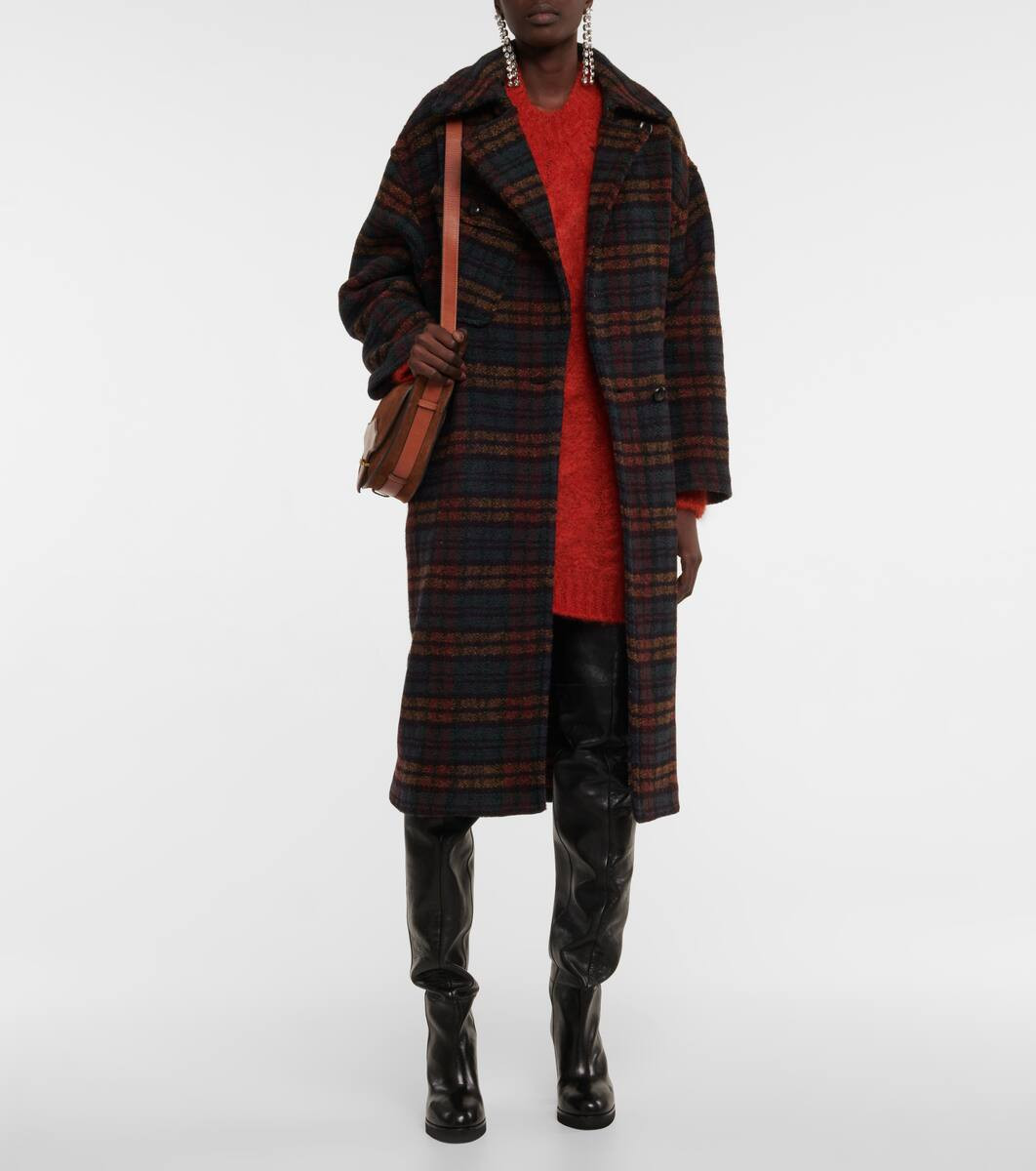 Laurie checked wool-blend coat | Mytheresa (US/CA)