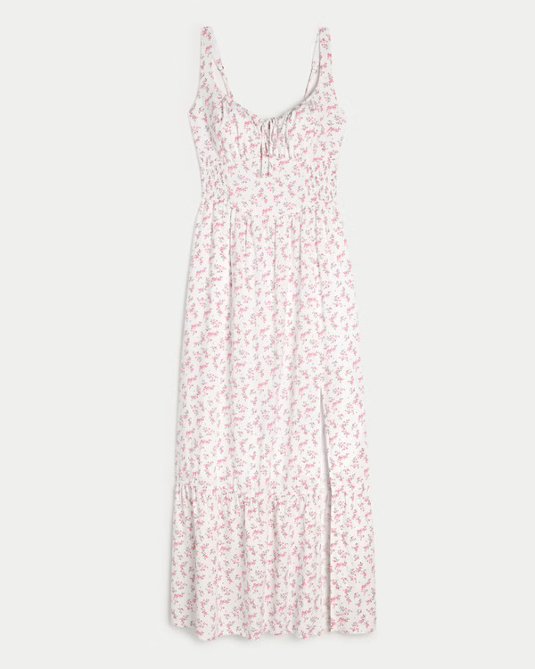 Women's Hollister Sofia Side-Smocked Maxi Dress | Women's Dresses & Rompers | HollisterCo.com | Hollister (US)