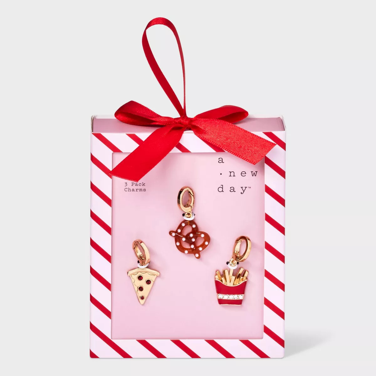 Pizza Pretzel and Fries Charm Necklace Set 3pc - A New Day™ Gold | Target