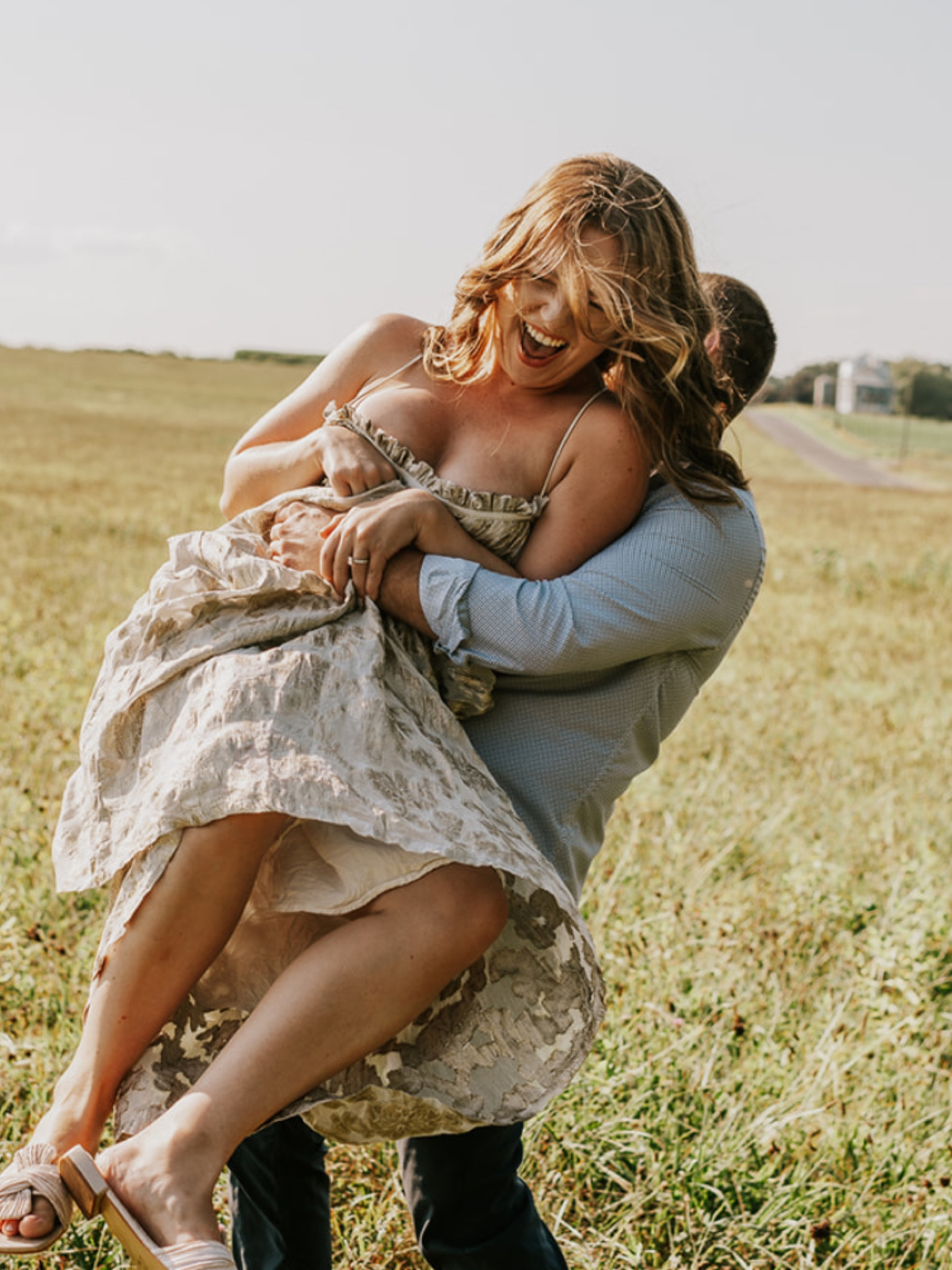 Golden engagement photo maxi dress white gown #engagement #goldenhour 

#LTKwedding #LTKbrasil #LTKAsia