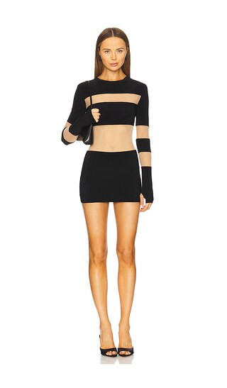 Spliced Insert Pickleball Dress in Black | Revolve Clothing (Global)