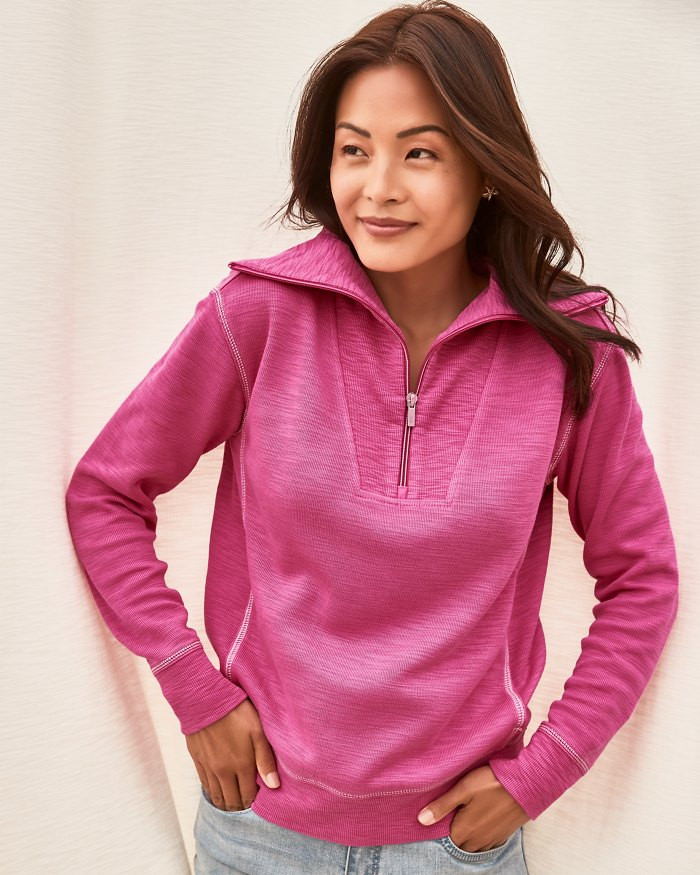 Tobago Bay Half-Zip Sweatshirt | Tommy Bahama