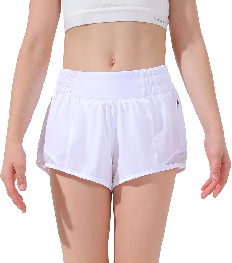 Aurefin Girls Athletic Shorts, Lightweight Running Shorts for Teen Girls Kids Sports Active Short... | Amazon (US)