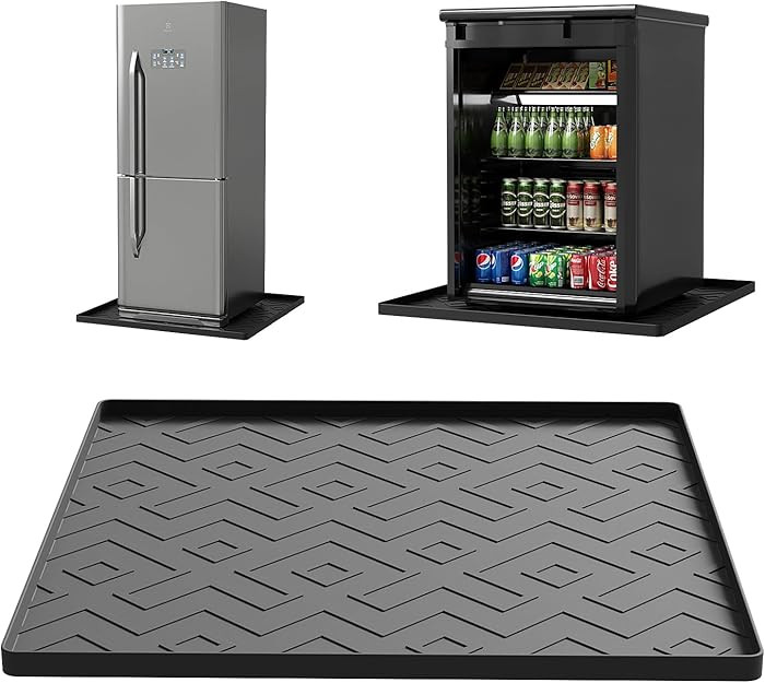 Mini Fridge Silicone Mat 19.7"x19.7"x0.5" - Non-Slip, Spill-Proof, Drip Prevention | Ideal for Re... | Amazon (US)