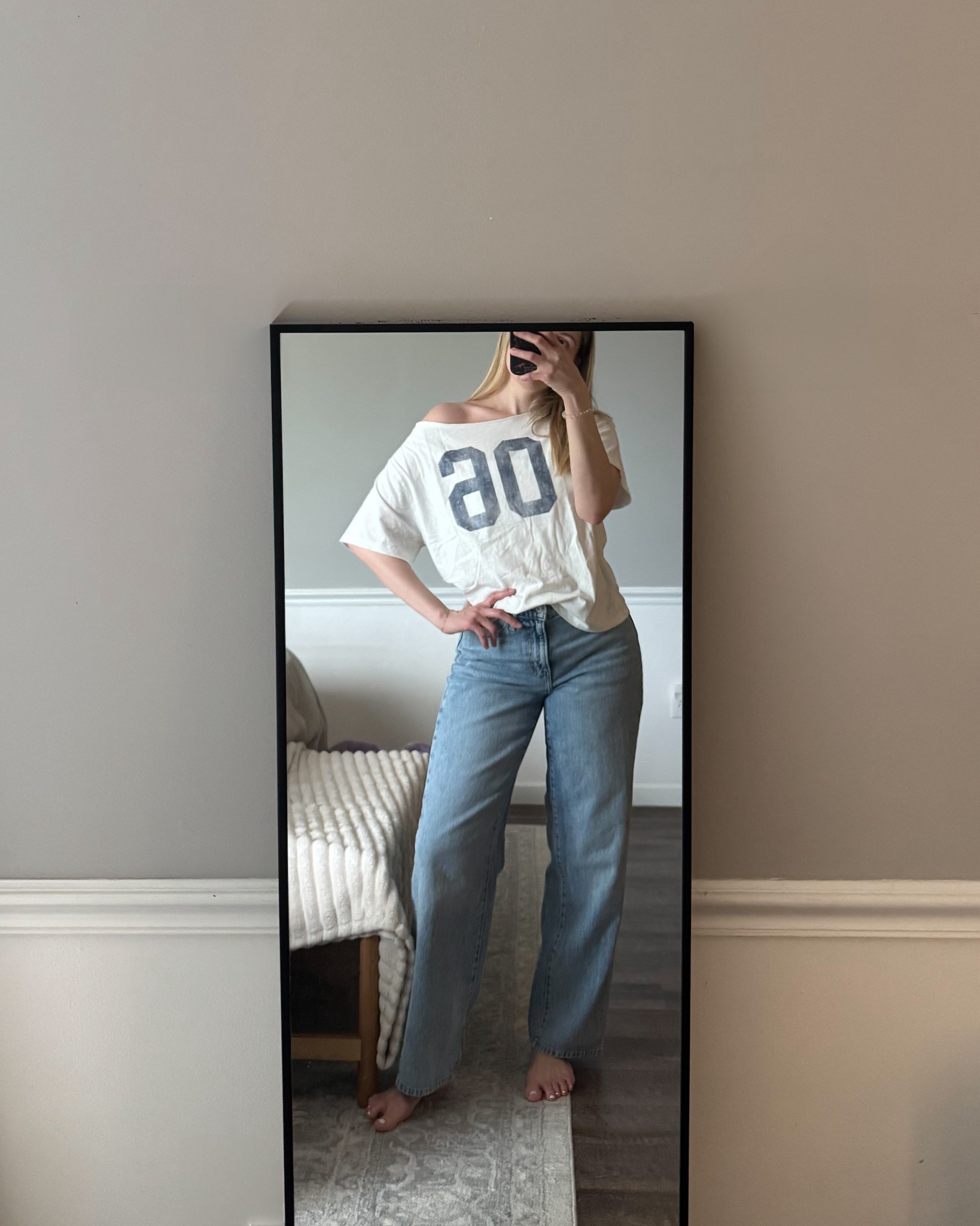 Size small tee, fits oversized. Jeans are Lucky Brand from TJ Maxx

#LTKActive #LTKSaleAlert #LTKTravel