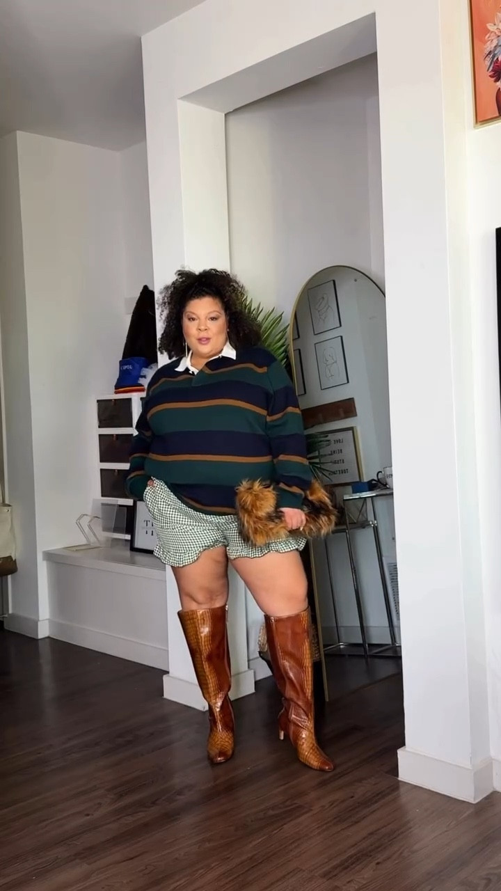 “She so 100, I asked her to be my stylist” #MalMonday

This week is a nod to my time as a stylist and continuing to be inspired by dope women on my feed daily! @jalisaevaughn is one of them ones! I love the feminine touches of this rugby polo look, she added a skirt I do ruffled shorts 🩳 we love inspo not duplication. 
.
.
This balanced look is sooooo me! From the times us 80s babies were in high school wearing Ralph Lauren, and Lacoste to present day… this gender fluid look is chefs kiss 💋 all look deets are linked in my LTK storefront