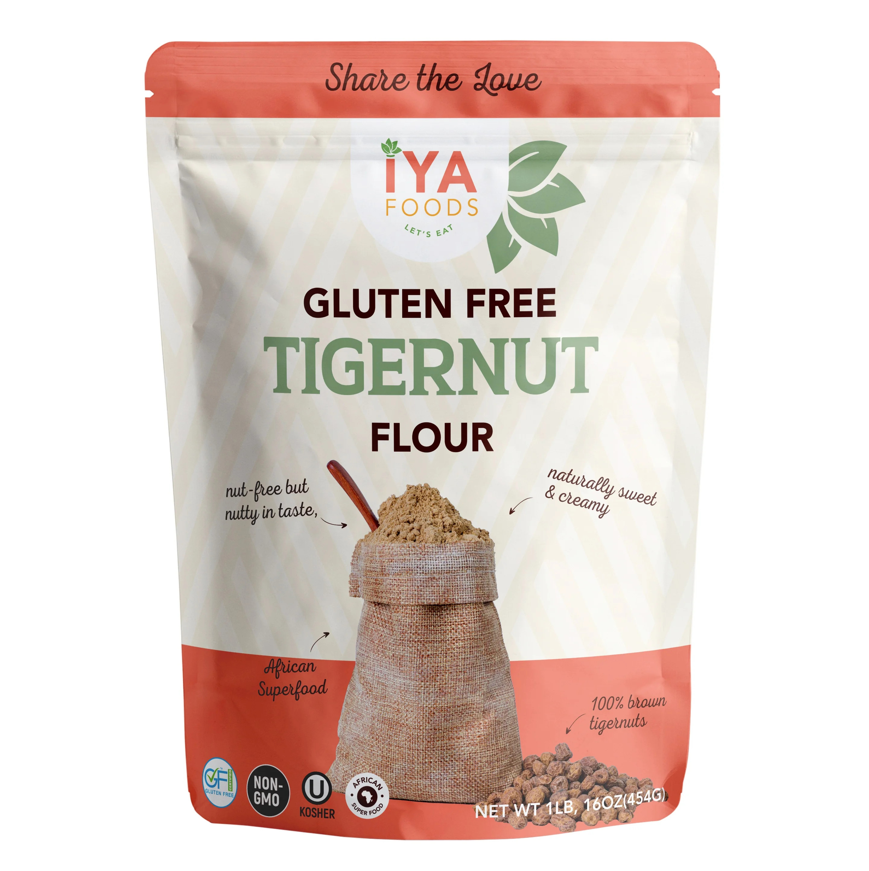 Iya Foods Fine Tigernut Flour 1 lb. - Walmart.com | Walmart (US)