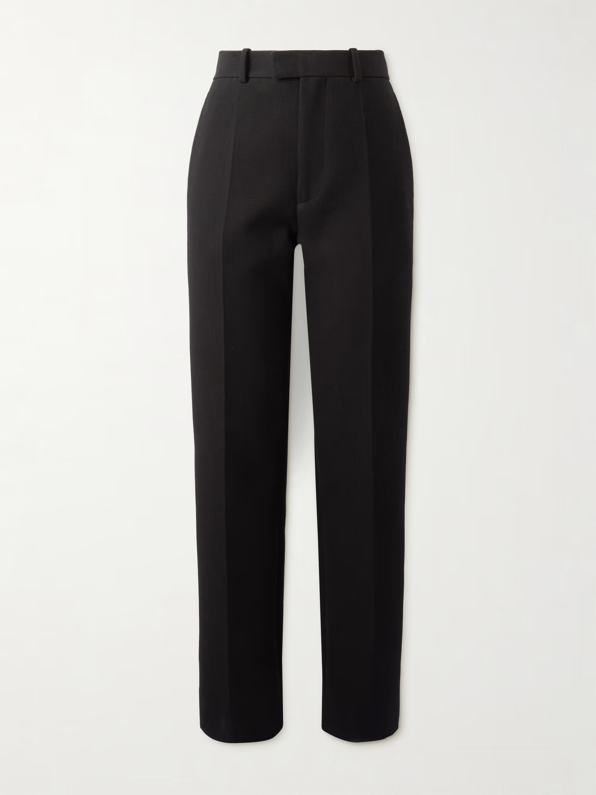Pleated cotton-blend crepe straight-leg pants | NET-A-PORTER (UK & EU)