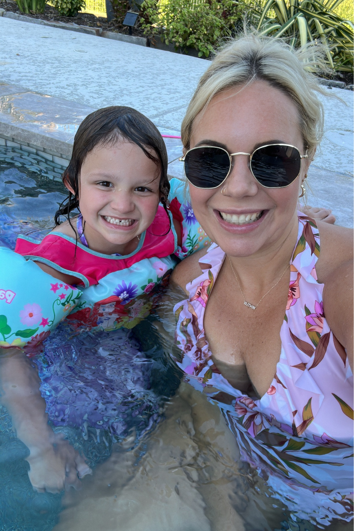 Bump friendly one piece swimsuit is TTS but I did an XL to make room for the bump. 

#LTKSwim #LTKBaby #LTKBump