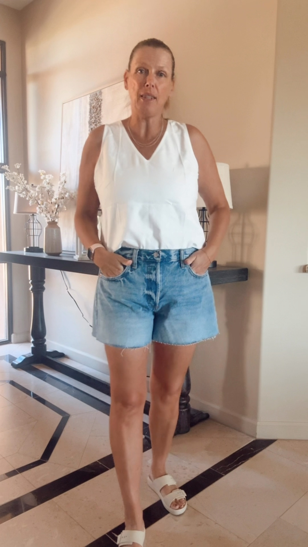 Weekend outfit idea
Found the most flattering and comfortable denim shorts

Denim short, spring outfit, vacation outfit, weekend outfit, linen top, target fashion find, amazon fashion , affordable denim shorts 

#LTKOver40 #LTKSeasonal #LTKTravel