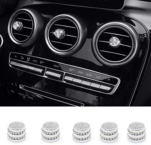 TopDall AC Air Vent Outlet Bling Crystal Shiny Accessory Interior Knob Compatible for Mercedes-Be... | Amazon (US)
