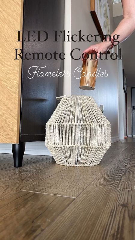 These are my favorite flameless LED candles with a remote control! You can program them to turn off in 2,46, or 8 hours. Change the brightness and even adjust the flickering mode! 

Do yourself and grab yourself some! I have them on my tier tray and they were perfect for my rattan rope floor lantern  

#LTKhome #LTKfindsunder100 #LTKfindsunder50