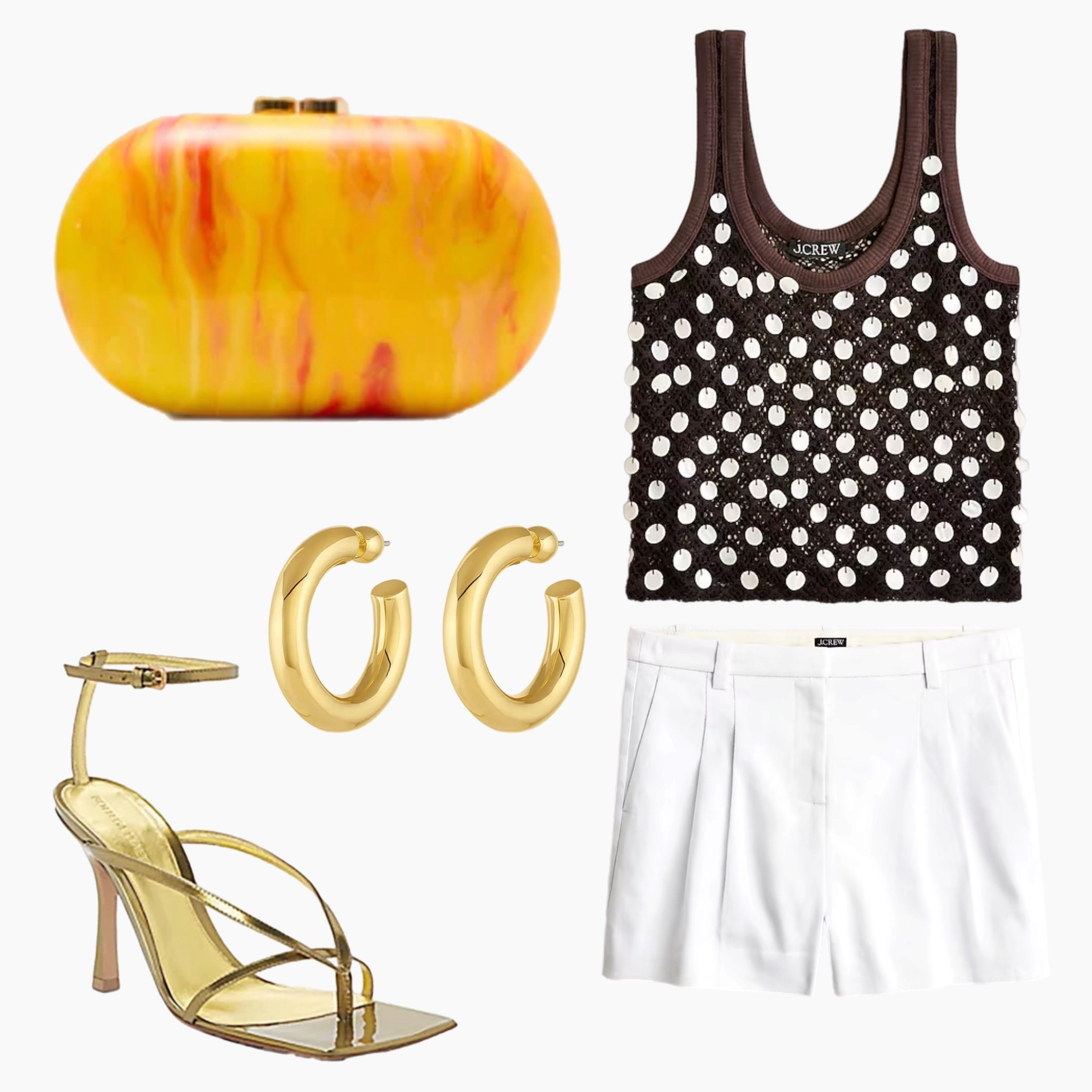 This shell-embellished tank paired with crisp white linen shorts is giving elevated beach night energy ✨ These J.Crew shorts are 50% off right now and truly a summer must-have—the fit is perfect and the length feels polished yet relaxed. Total staple status. #SummerWardrobe #JCrewStyle #LinenLooks #ShellDetails #LTKSaleFinds #VacationChic

#LTKItBag #LTKFindsUnder100 #LTKStyleTip