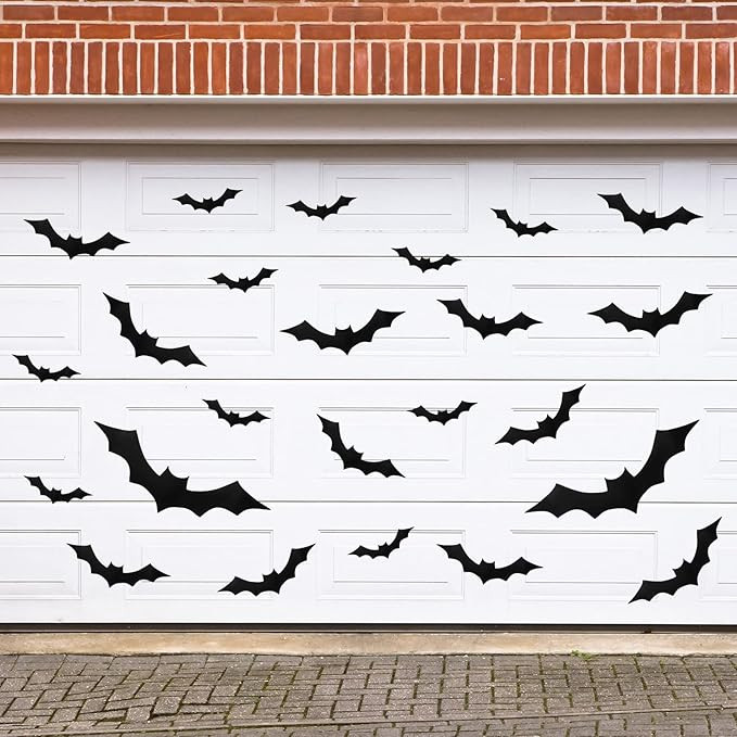 Coume 24 Pcs Magnetic Bats for Garage Halloween Bats Garage Magnets Decor Garage Door Magnets Dec... | Amazon (US)