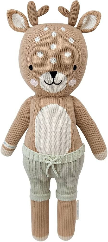 cuddle + kind Elliott The Fawn Little 13" Hand-Knit Doll – 1 Doll = 10 Meals, Fair Trade, Heirl... | Amazon (US)